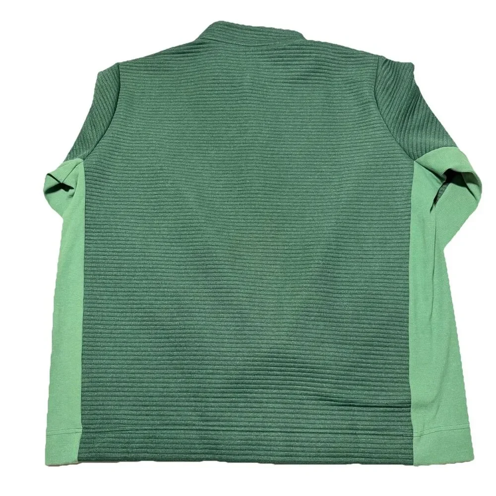 Adidas Golf ULT365 Textured 1/4 Zip Pullover Green 2XL NWT IW1390 READ!